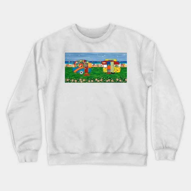 Caravan Holiday no.1 Crewneck Sweatshirt by Lisafrancesjudd